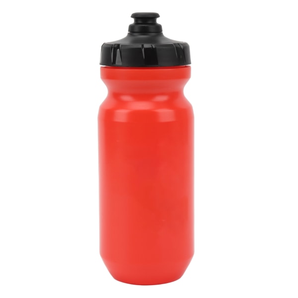 Cykelvattenflaska 600 ml klämbar PP5 livsmedelsklassad silikonsäker läckagesäker sportvattenflaska för utomhuscykling Röd
