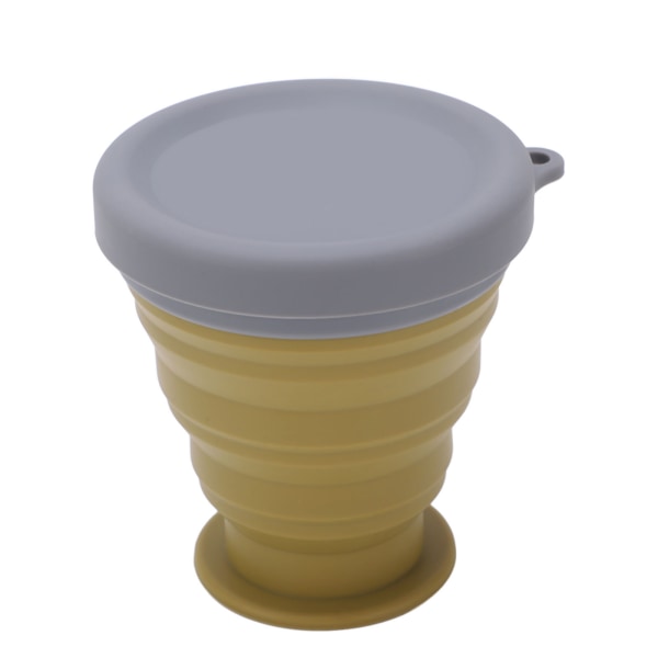 Bærbar silikon reise sammenleggbar kopp Ultra tynn uttrekkbar utendørs camping drikkevann kopp krus