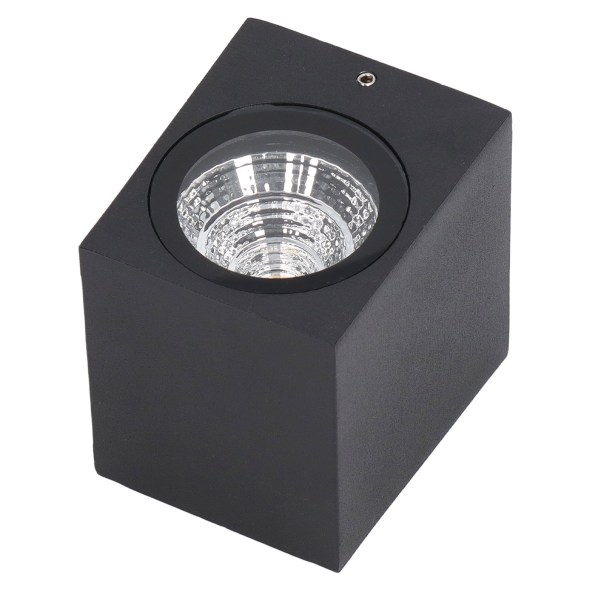 5W LED-vägglampa utomhus i aluminium, vattentät 85-265V för hall, uteplats, veranda, exteriör belysning 8x7,5x6,5cm vitt ljus