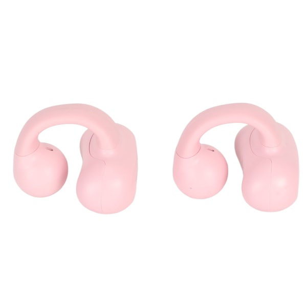 Clip On Bluetooth -nappikuulokkeet IPX5 Vedenpitävät Open Ear Langattomat korvapidikkeet Kuulokkeet case iPhone-puhelimelle Pink