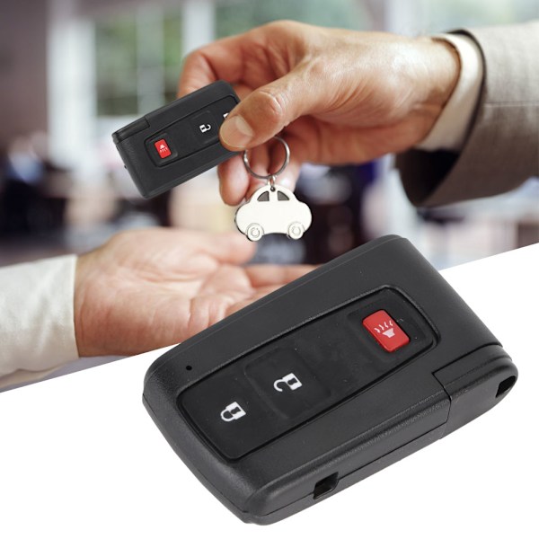 Bilnøgle Flip Key Fob Skall Tilpasset Toyota Prius 2004-2009 MOZB21TG