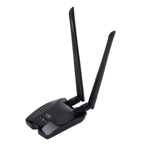 WiFi-adapter 300 Mbps 6dBi Dobbelt Antenne Høy Effekt Følsomhet Stabil Varig Ralink Chip USB Nettverkskort