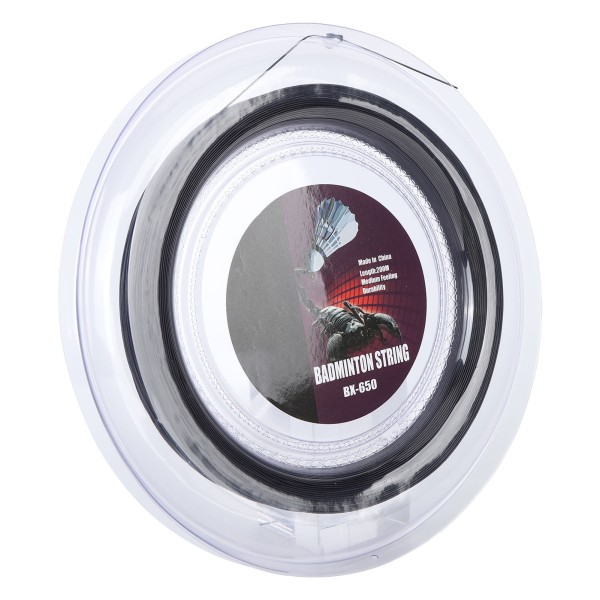 0,72 mm 200 m Badmintonracket String Nylon Badminton Träningsracket String Line BX 650 Svart