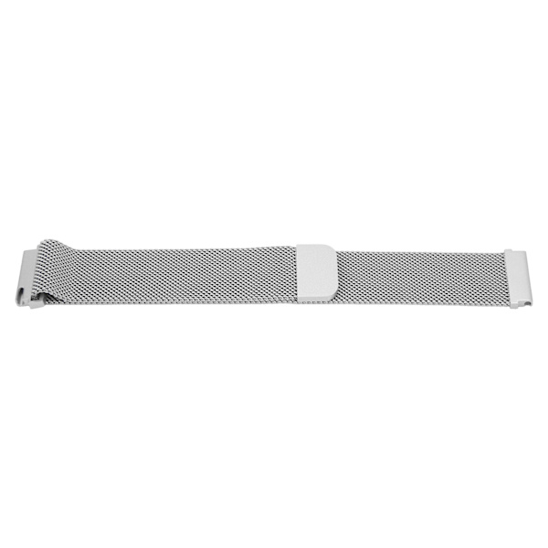 20 mm metall netting klokkebånd i rustfritt stål hurtigutløser generell klokkerem for Galaxy Watch for Vivoactive HR for Amazfit GTS 2 Mini Silver