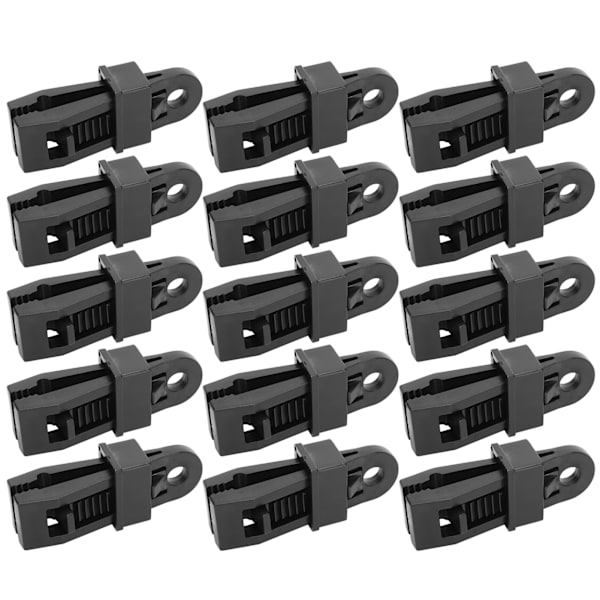 15st Utomhuscamping Vindtät tältklämma Bärbar campingkapell Markiser Clamp Nylon