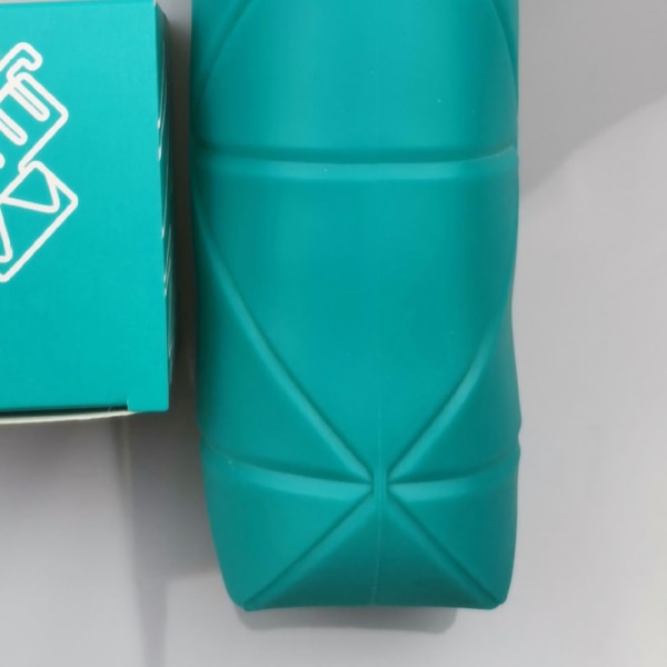 Sammenleggbar vannflaske Bærbar mini silikon Stor kapasitet sammenleggbare vannflasker for utendørssport Blå