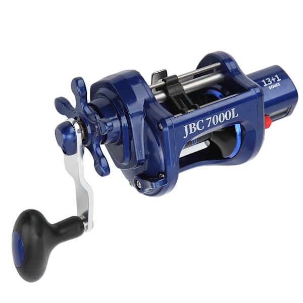 Fiskerulle 4.3:1 Ratio Aluminium Legering Tromlerulle 7/14 Modstand med Line Tæller til Havfiskeri JBC7000L