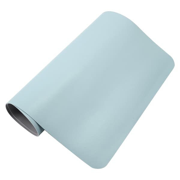 Dobbeltsidig bordmatte Multifunksjonell vanntett skrivebordsmusematte i skinn (Azure Silver)