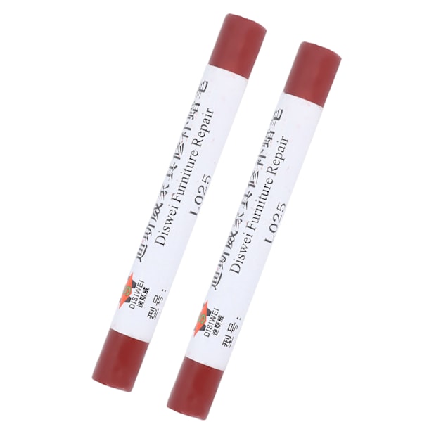 2 stk møbelmaling gulvreparationskridt ridselap patch maling pen træ komposit reparation materiale Redwood