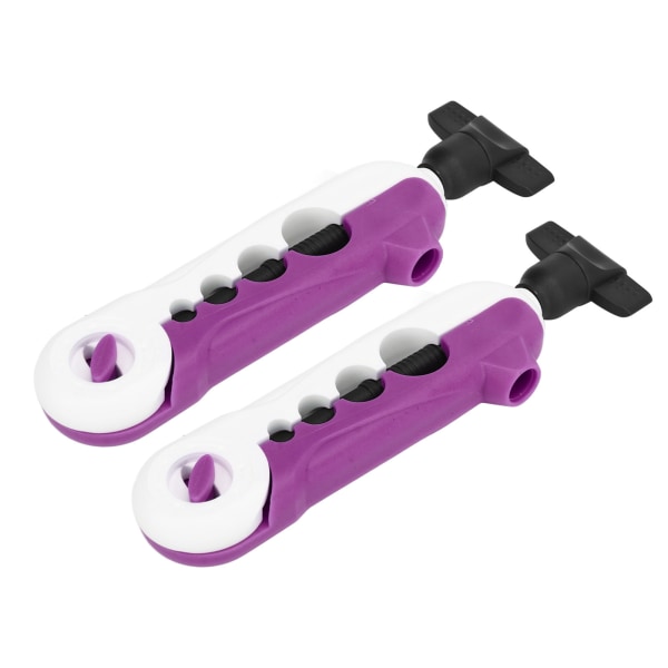 2 STK Mini Line Spooler Bærbar Justerbar Fiskeline Spooler Fiskeline Winder Machine Mini Spolespole Tilbehør Hvid Lilla