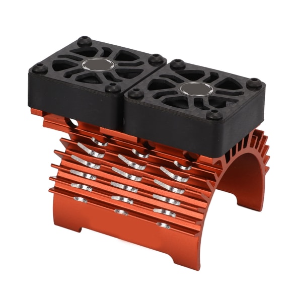 40‑42 mm børsteløs motorkjølevifte Dobbelmotor kjøleribbe radiator for 1/8 fjernkontroll CarOrange