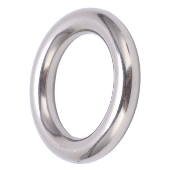 Svetsad O-ring i rostfritt stål, svetsad rund ring för navigering, dykning, hängmattor och väskor 10 x 40 mm