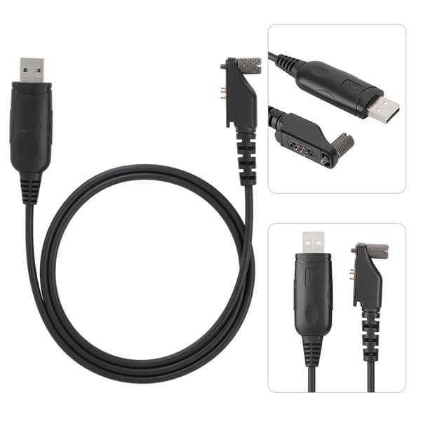 1M USB Program Walkie Talkie Programmeringskabel med CD-driver til Icom ICF30 ICF50 Radio