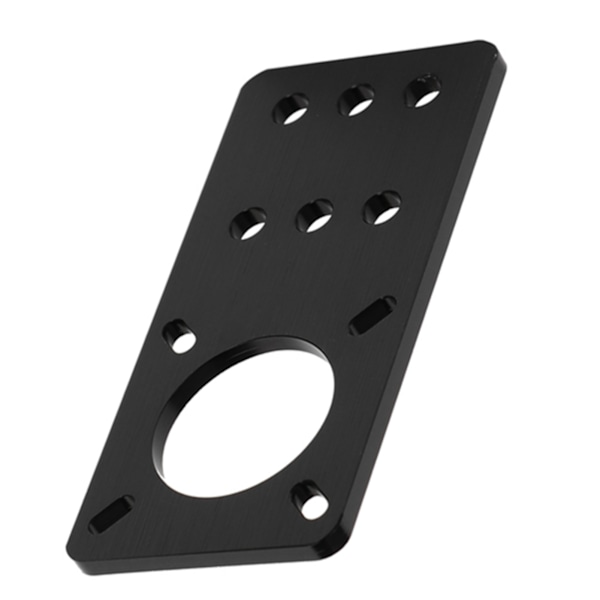 NEMA 17 Anodiseret aluminium trinmotor monteringsplade 3D printer tilbehør (sort)