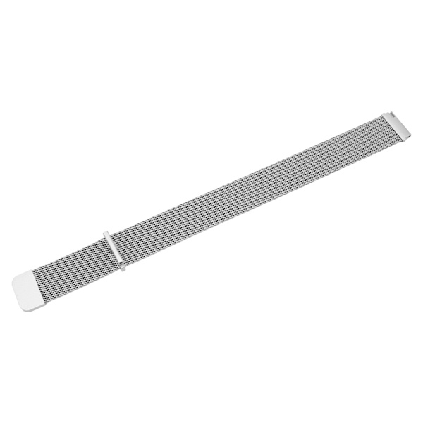 20 mm metall netting klokkebånd i rustfritt stål hurtigutløser generell klokkerem for Galaxy Watch for Vivoactive HR for Amazfit GTS 2 Mini Silver