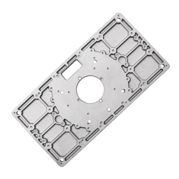 Routerbord-innleggsplate i aluminiumlegering, lett, robust, presis skala, treskjæringsmaskin, vippeplate