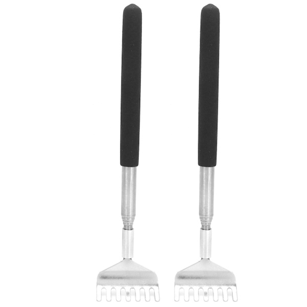 2 kpl Retractable Back Scratcher Portable Ruostumaton Teräs Scratching Tool 20‑68cm
