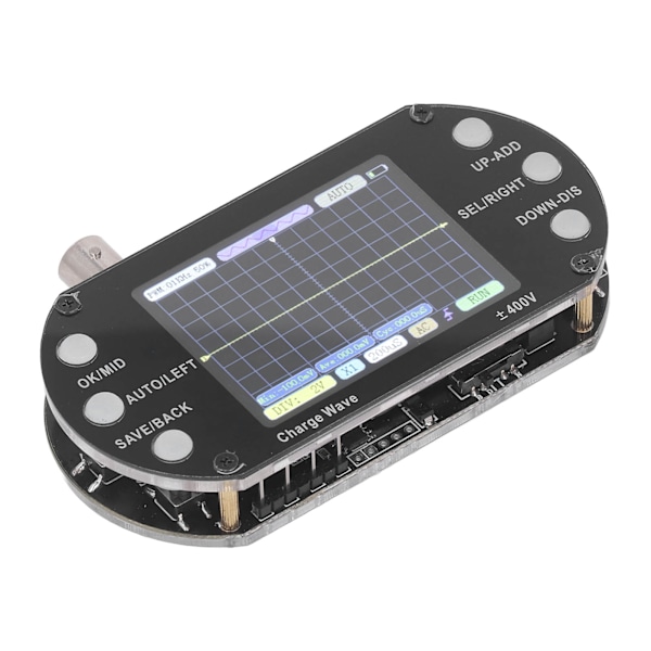 Digital oscilloskop 2,5 MHz sampling 2,4 tum TFT-skärm 320x240 upplösning signalvågform transistor