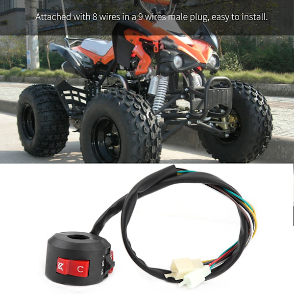 Moottoripyörän Vasen Ohjaustangon Kytkin Käynnistys Sammutus ON pois Valokytkin 50cC 110cc ATV Quadille