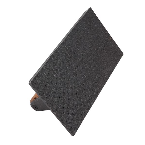 Grillpress Rektangulær Bacon Kød Burger Press Støbejerns Grillpress Grillværktøj med Varmebestandigt Bøgetræ Håndtag 10x20CM