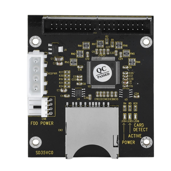 Micro SD till 2,5 tum IDE Micro SD / TF-minneskort till IDE 40-pin hane-adapter