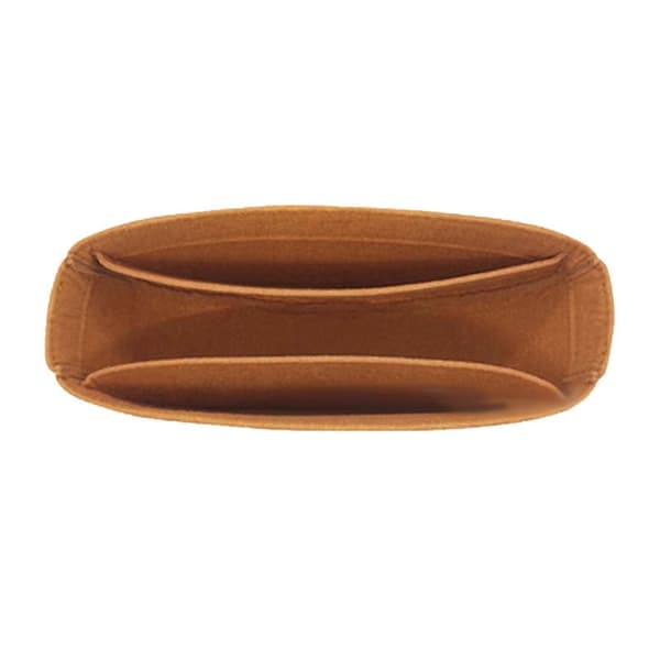 Väskorganiseringsinlägg Designerorganiseringsväskfoder för axelväska Brown Open Top
