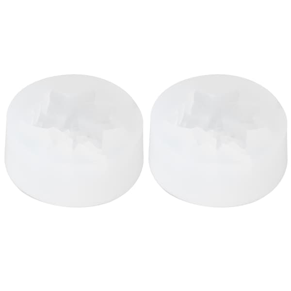 2 STK Blomst Silikonform DIY Aromaterapi Stearinlys Gips Sjokoladekake Såpeform