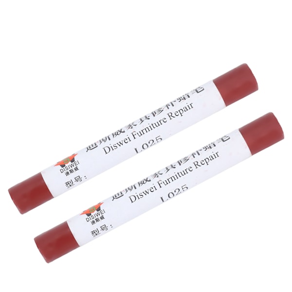 2 stk møbelmaling gulvreparationskridt ridselap patch maling pen træ komposit reparation materiale Redwood