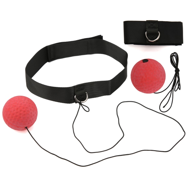 2 stk hovedmonteret boksebold kamptræning bounce response bold tilbehør