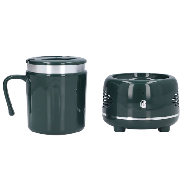 Kyl- och värmekopp med enkel användning, snabb kylning och uppvärmning, aluminiumkropp, stabil halkfri kaffevärmare för kaffebjörn, grön