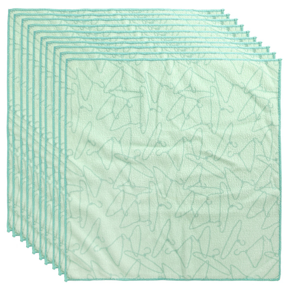 10 stk. Reaktivt trykt farvet håndklæde Absorberende mikrofiberhåndklæde til badeværelse Køkken 40x40cm