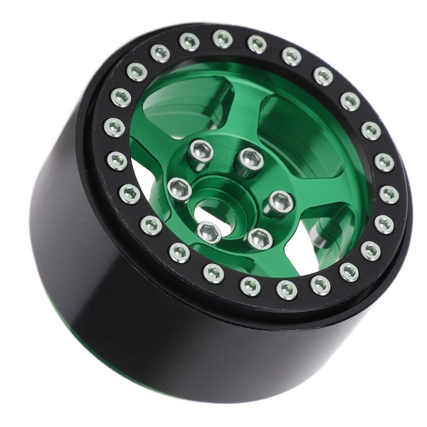 1.9 Tuuman Beadlock Vanteet Alumiiniseos 5 Reikä Hopea Vanteet Tahraamattomat Lukitusrenkaat RC-Vanteet Pyörän Navat Fluoresoiva Vihreä