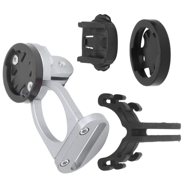 Cykeldator Stamförlängningsfäste Aluminiumlegering med ficklampa Clip Fäste AdapterTitanium Färg