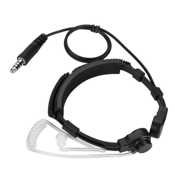 Throat Control Tactical U94 PTT Air Tube Walkie Talkie Headset NATO for Bowman Elite II HD01