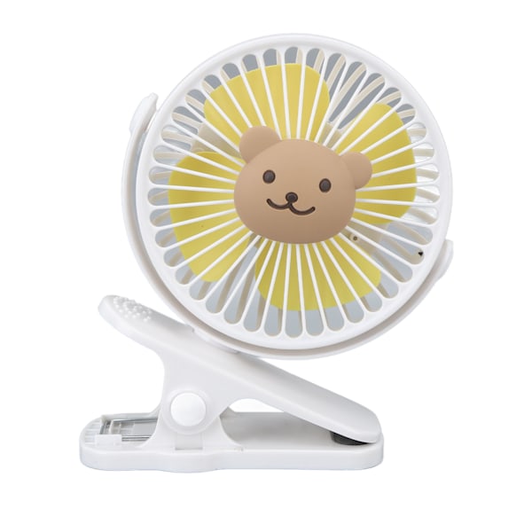 Lastenvaunufani USB-liitännällä, sarjakuva, 3 nopeutta, kannettava, tyylikäs, säädettävä, tyyppi 3