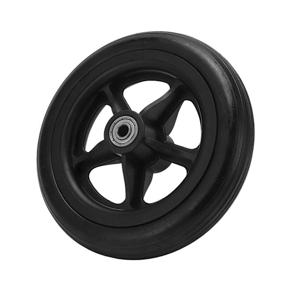 Rullstols Hjul 163mm PU Lågt Brus Walker Caster Reservdel för Rollator Vagn