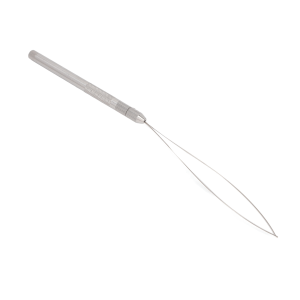 Hårförlängningsverktyg Slitstarkt metall lätt Enkelt att använda Bärbart hårförlängningsöglaverktyg med krokhållare