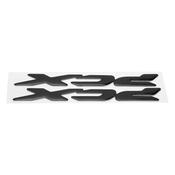 Par Motorcycle Sticker 3D Fleksibel Plastik Side Logo Decal Del til Honda Pcx 150 125 2017‑2019 Sort
