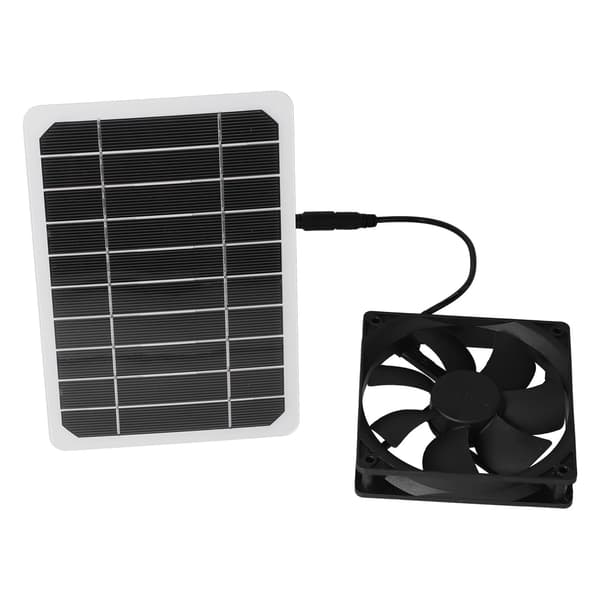 6W solpanel med køleventilator Mini ventilator soldrevet udsugningsventilator til kæledyrshundehus