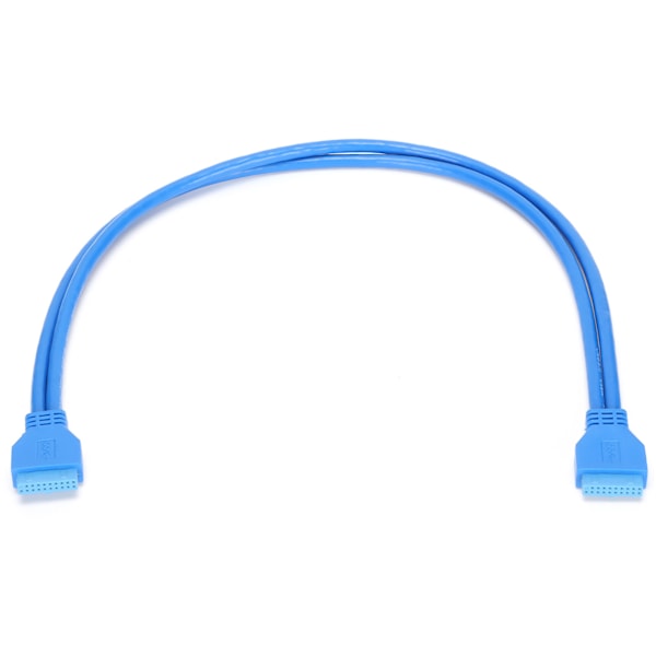 USB 3.0 Forlængerkabel 20-polet Han til 20-polet Han Forlængerledning Kompatibel med USB2.0/1.1 Versioner 50cm