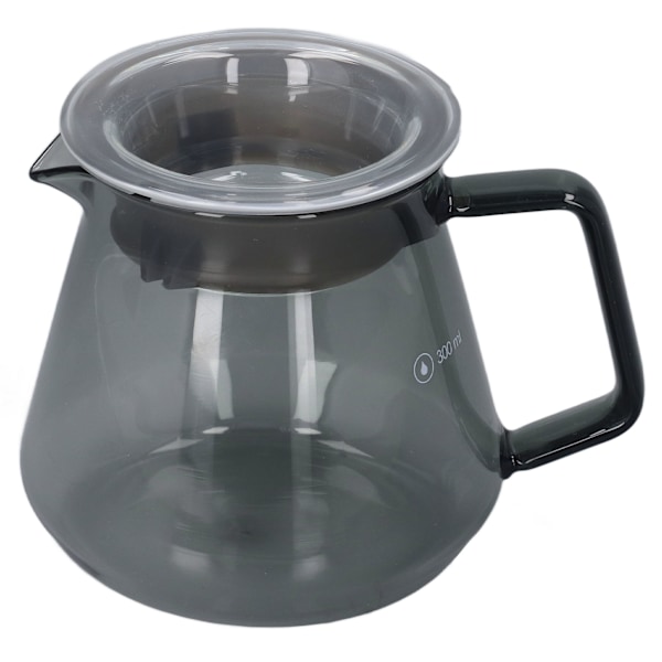 Electroplated Grey Coffee Pot High Borosilicate Glass Hand Coffee Maker for House Kitchen 300ml