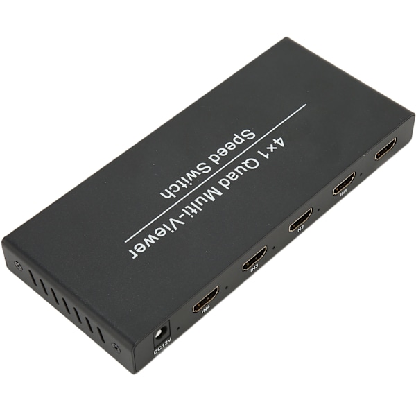 4X1 HD Multimedia Interface Multi Switcher 4 inn 1 ut 1080P ved 60Hz HD Multimedia Interface Multi Viewer 100‑240V EU-kontakt