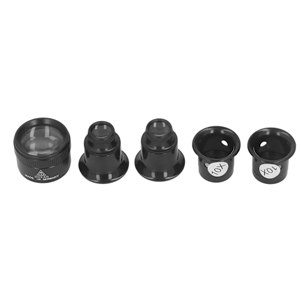 5 st monokulär förstoringsglas 10X 20X 30X 30x36mm multifunktionell lätt bärbar ögonförstoringsglas