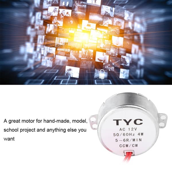 12V 4W TYC30 Synkronimoottori johdolla - 1 kpl