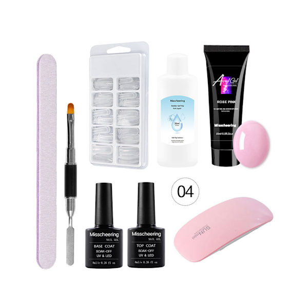 15 ml nagelförlängningslimset nagelform dubbelhårig borste nagelkristallförlängningslimset kristalllimset A4