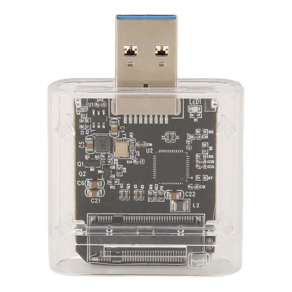 M.2 SATA til USB Adapter 6 Gbps Clear ABS Plug and Play Hot Swappable M.2 SSD til USB 3.0 Reader Card til computer SSD