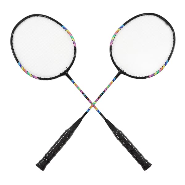 2 stk. badmintonracketer, lett, solid, dobbel badmintonracket med oppbevaringspose for 2 spillere