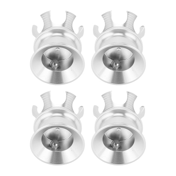 4 stk Motorsykkel Tennplugg Krone Skrue Mutter Aluminium Legering Hode Bolt Topper Caps for Twin Cam Big Twin 1340 Evo Sølv