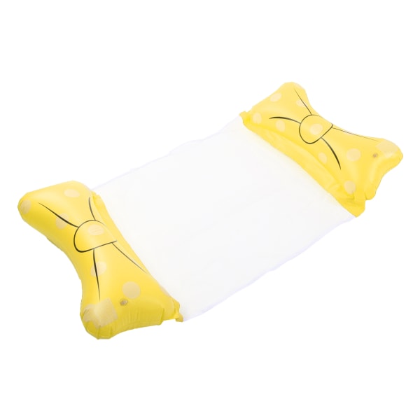 Oppblåsbar Pool Float Hengekøye Bærbar Vannhengekøye Svømmebasseng Float for AdultsYellow