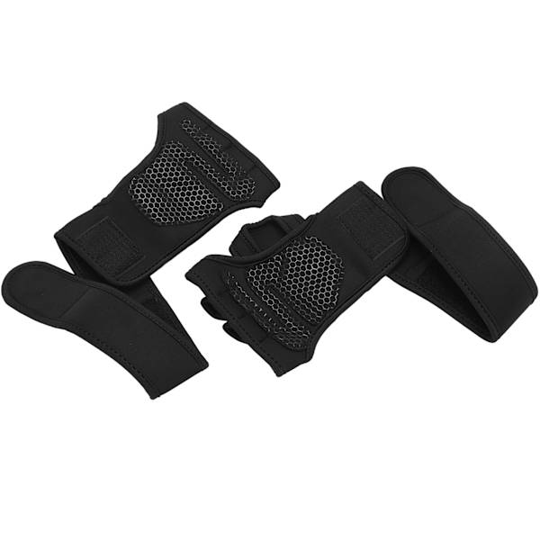 Viktlyftning Träningshandskar Fitness Sport Kroppsbyggande Gym Handflata Skyddshandskar XL
